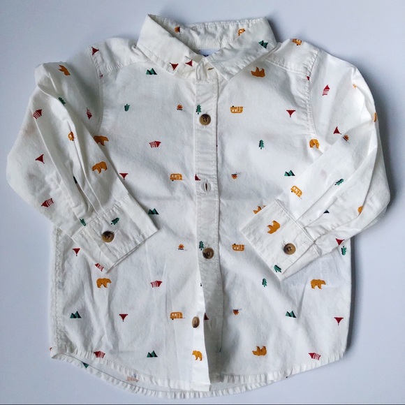 Old Navy pattern print dress shirt - Picture 2 of 7